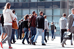 Group of people walking