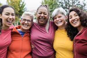 Group of women smiling